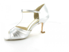 Capezio Tanzschuhe Alandra Latin t-Strap Br128 silber