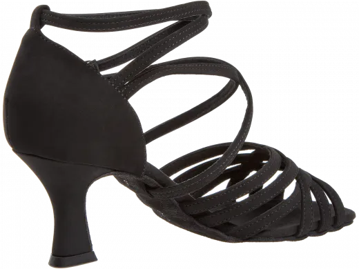 Diamant 108-060-040 schwarzer Damen Tanzschuhe 108-060-040 mit 6,5cm Absatz Inkl. Mc-Tanz Aufraubürste