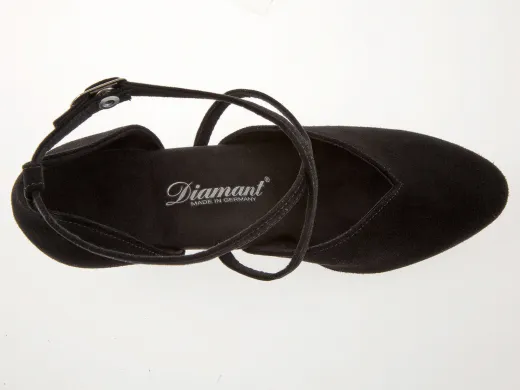 Diamant 107-013-001 Damen Tanzschuhe mit 4,2cm Absatz 107-013-001 comfort Schwarz Inkl. Mc-Tanz Aufraubürste