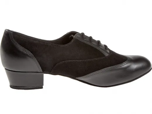 Diamant Trainer Schnürrtanzschuhe Tanzschuhe 063-029-070 schwarz mit 2,8cm Absatz Inkl. Mc-Tanz Aufraubürste