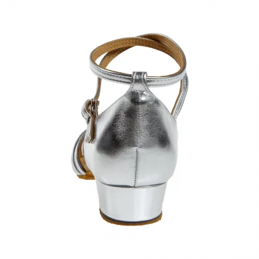 Diamant 008-035-013 silber Damen Tanzschuhe 008-035-013 mit 2,8cm Absatz Inkl. Mc-Tanz Aufraubürste
