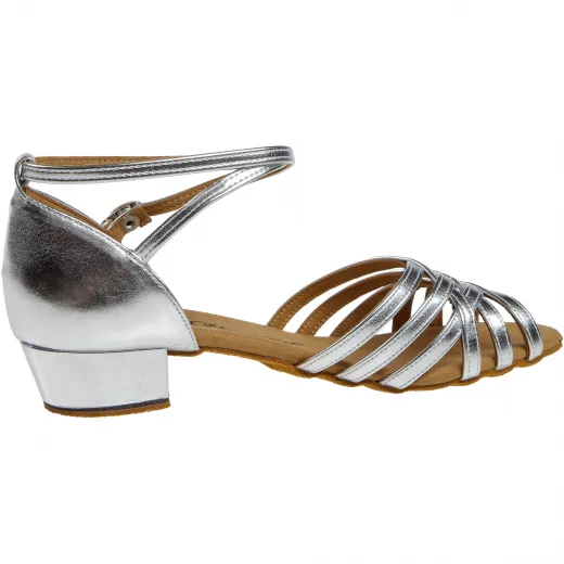 Diamant 008-035-013 silber Damen Tanzschuhe 008-035-013 mit 2,8cm Absatz Inkl. Mc-Tanz Aufraubürste
