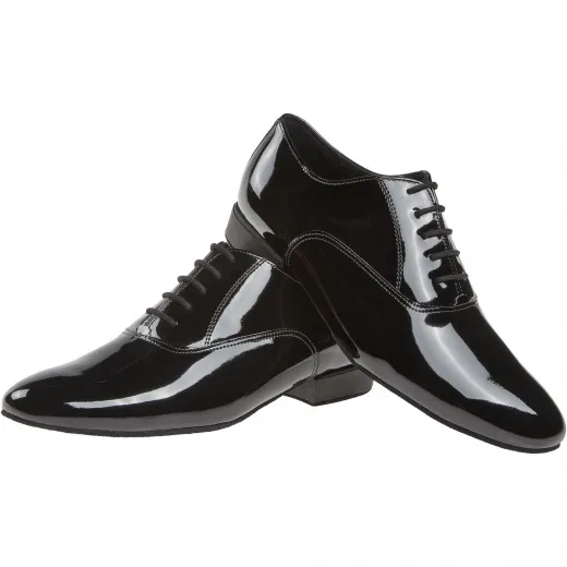 Diamant 180-075-038 Herren Lack Tanzschuhe in Schwarz inkl. Aufrauhbürste von Mc-Tanz