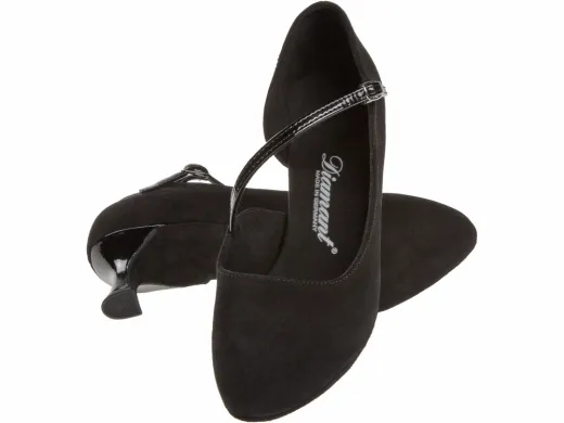 Diamant 174-106-008 Damen Tanzschuhe Diamant 174-106-008 schwarz mit 5cm Absatz Inkl. Mc-Tanz Aufraubürste Restposten