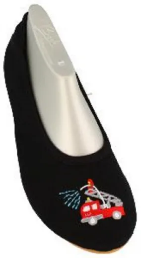 Beck Gymnastikschuhe Turnschuhe Ballettschuhe 265 Feuerwehr schwarz