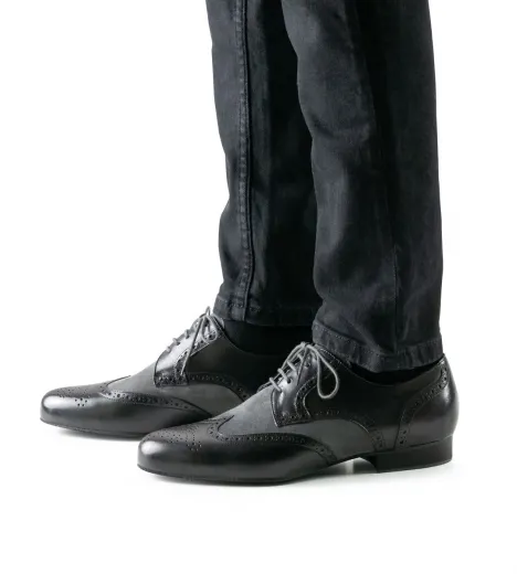 Werner Kern Herren Tanzschuhe 28023 Udine Grau Schwarz