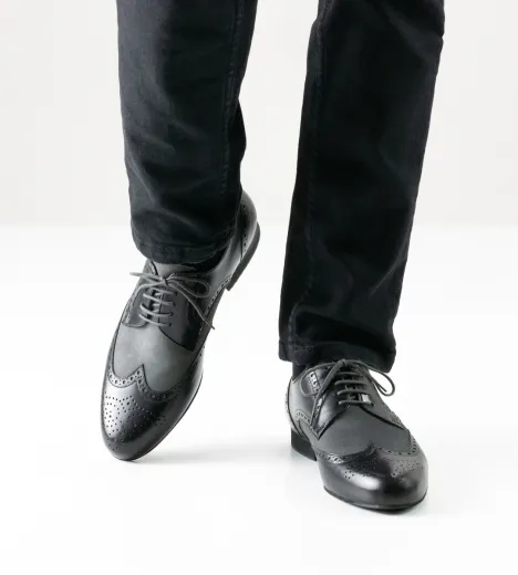Werner Kern Herren Tanzschuhe 28023 Udine Grau Schwarz