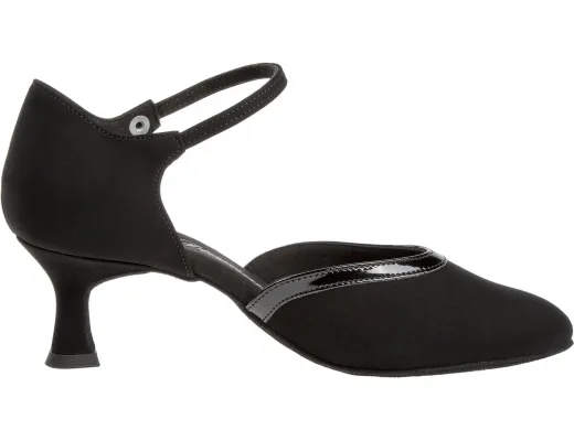Diamant 049-106-106 Damen Tanzschuhe 049-106-106 schwarz mit 5cm Absatz Inkl. Mc-Tanz Aufraubürste