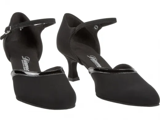 Diamant 049-106-106 Damen Tanzschuhe 049-106-106 schwarz mit 5cm Absatz Inkl. Mc-Tanz Aufraubürste