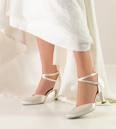 Werner Kern Betty Tanzschuhe Brautschuhe Betty weiß mit 6,5cm Absatz