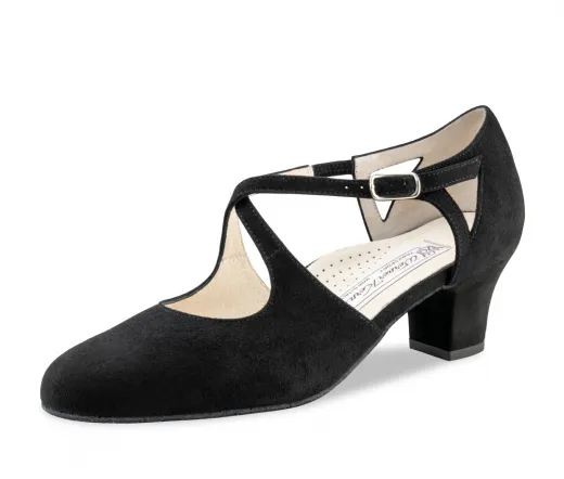 Werner Kern Gala Tanzschuhe Gala Comfort Schwarz mit 4,5cm Absatz Damentanzschuhe