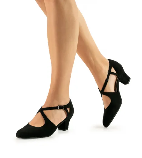 Werner Kern Gala Tanzschuhe Gala Comfort Schwarz mit 4,5cm Absatz Damentanzschuhe