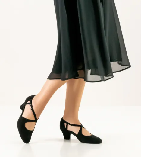 Werner Kern Gala Tanzschuhe Gala Comfort Schwarz mit 4,5cm Absatz Damentanzschuhe