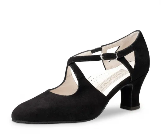 Werner Kern Gala Tanzschuhe Gala Comfort Schwarz mit 6cm Absatz Damentanzschuhe Werner Kern Gala Tanzschuhe Gala Comfort Schwarz mit 6cm Absatz Damentanzschuhe