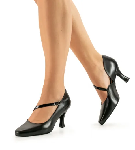 Werner Kern Damen Tanzschuhe Rita Schwarz mit 6,5cm Absatz Restposten