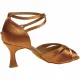 Diamant 141-087-379 Damen Tanzschuhe 141-087-379 dark tan Satin Inkl. Mc-Tanz Aufraubürste