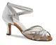 Anna Kern Adele 740 Damen Tanzschuhe 740-60 silber mit 6cm Absatz