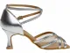 Diamant 035-087-013 silber Damen Tanzschuhe 035-087-013 mit 6,5cm Absatz Inkl. Mc-Tanz Aufraubürste