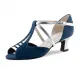 Werner Kern Damen Tanzschuhe Holly blau silber mit 5,5cm Absatz