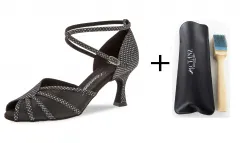 Diamant Damen Latein Tanzschuhe 020-087-183 mit 6,2cm Absatz Inkl. Mc-Tanz Aufraubürste Restposten