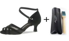 Diamant 035-077-040 Damen Tanzschuhe mit 5cm Absatz 035-077-040 Inkl. Mc-Tanz Aufraubürste