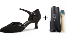 Diamant 049-106-106 Damen Tanzschuhe 049-106-106 schwarz mit 5cm Absatz Inkl. Mc-Tanz Aufraubürste