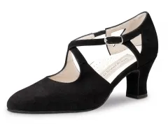 Werner Kern Gala Tanzschuhe Gala Comfort Schwarz mit 6cm Absatz Damentanzschuhe
