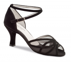 Anna Kern 740 Damen Tanzschuhe 740-60 schwarz mit 6cm Absatz