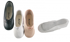 Rumpf Ballett Schläppchen Modell 1000 Ballettschuhe Restposten Weiss