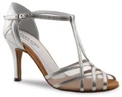 Anna Kern 870 Damen Tanzschuhe Anna Kern 870-75 silber Tanzschuh mit 7,5cm Absatz Restposten