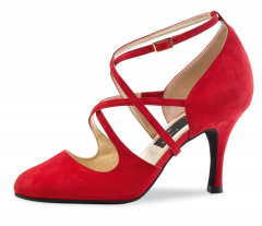 Werner Kern Damen Tanzschuhe Nueva Epoca Marissa Rot mit 6cm Absatz