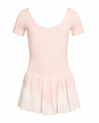 Rumpf 3040 Kinder Ballett Trikot Anzug Ballettkleid R3040  Rosa und Weiss