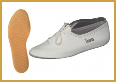 IWA 853  Gymnastikschuhe Leder  Modell 853 weiss und schwarz