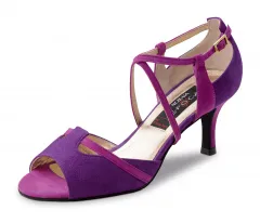 Werner Kern Damen Tanzschuhe Nueva Epoca Cinzia Lila Damentanzschuhe mit 6cm Absatz Restposten