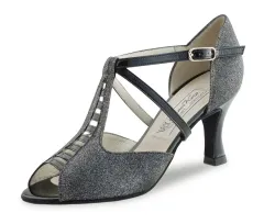 Werner Kern Damen Tanzschuhe Werner Kern Holly schwarz multi mit 6,5cm Absatz